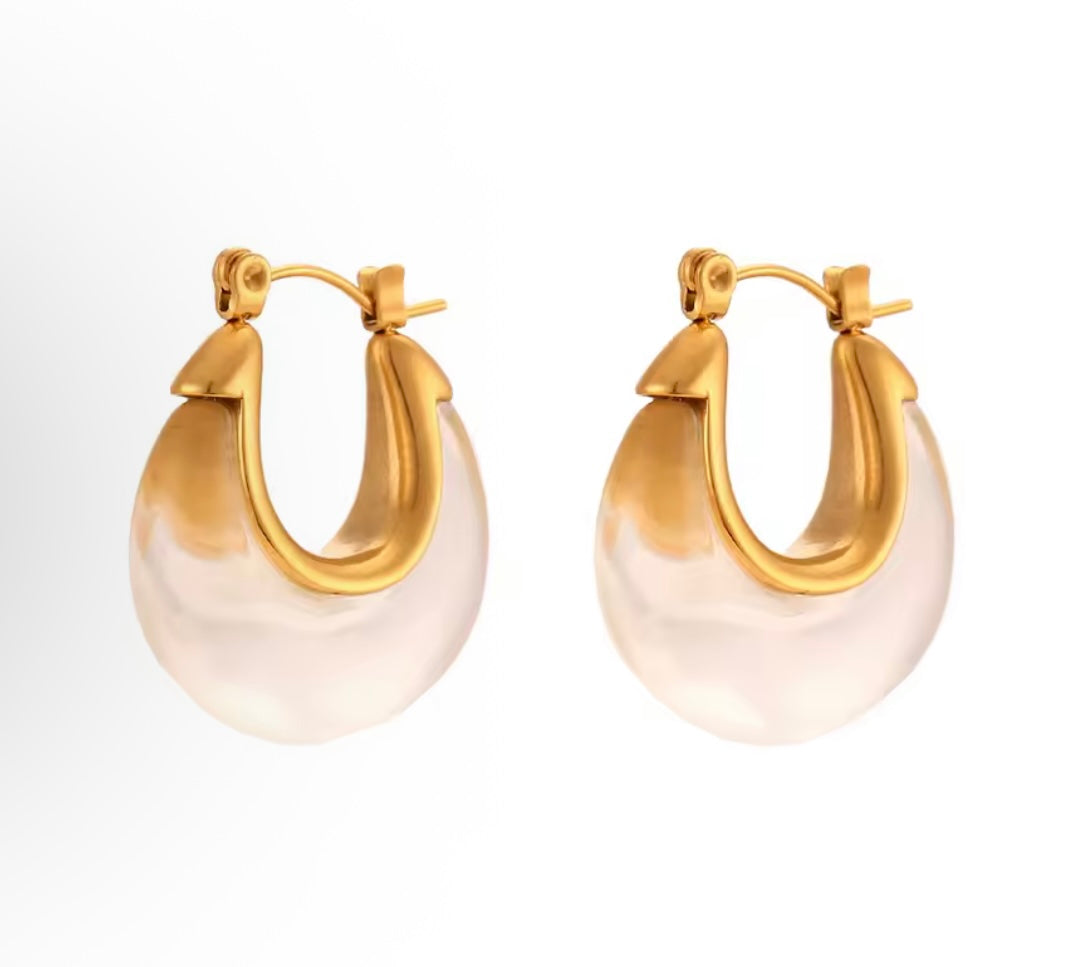Clear earrings